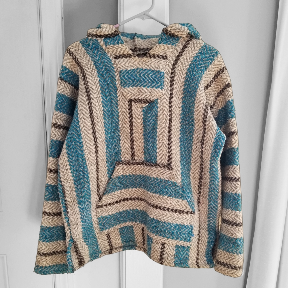 Baja Joe Ladies Hoodie Top Warm Sz S Relaxed fit